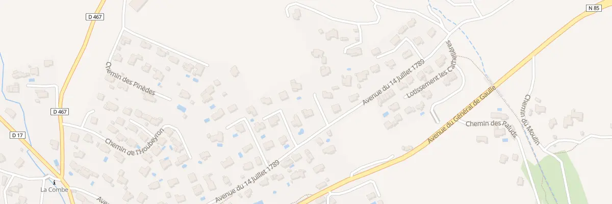 Plan du 7020 L’Houbeyron à Mallemoisson
