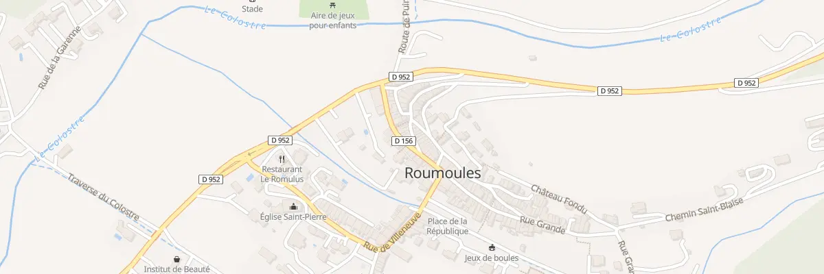 Plan du 3 Rue du Coulet à Roumoules