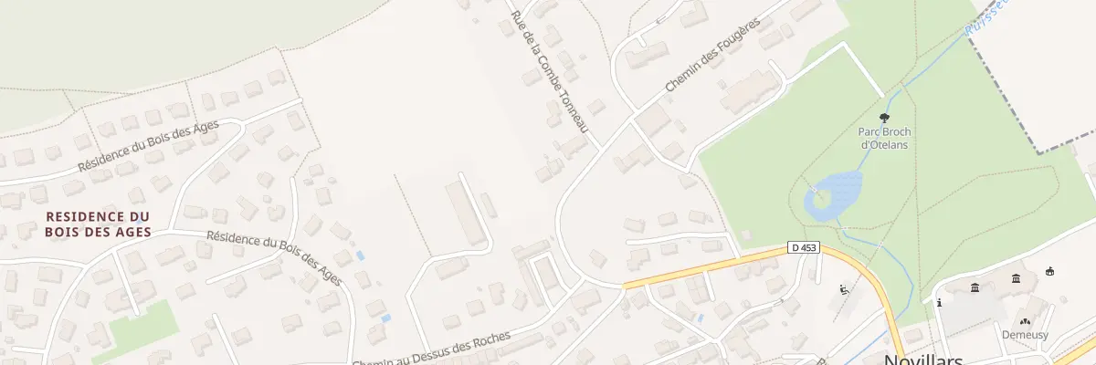 Plan du 13 Av de la Longeau à Novillars