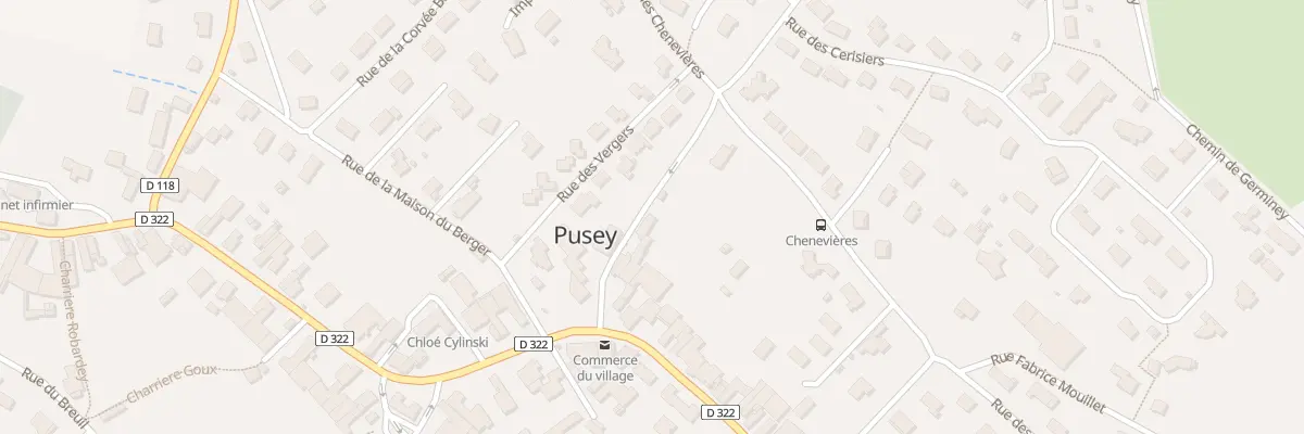 Plan du 64C Rue Gustave Courtois à Pusey