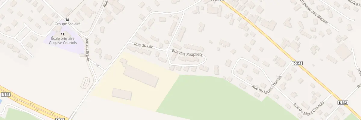 Plan du 2 Rue des Peupliers à Pusey