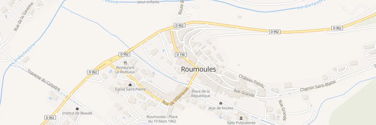 Plan du 20 Rue Grande à Roumoules