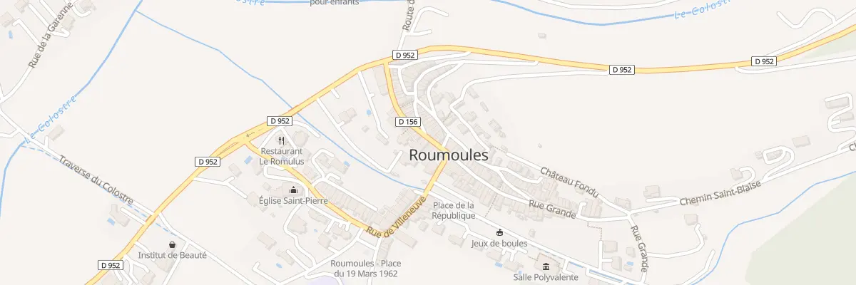 Plan du 22 Rue Grande à Roumoules