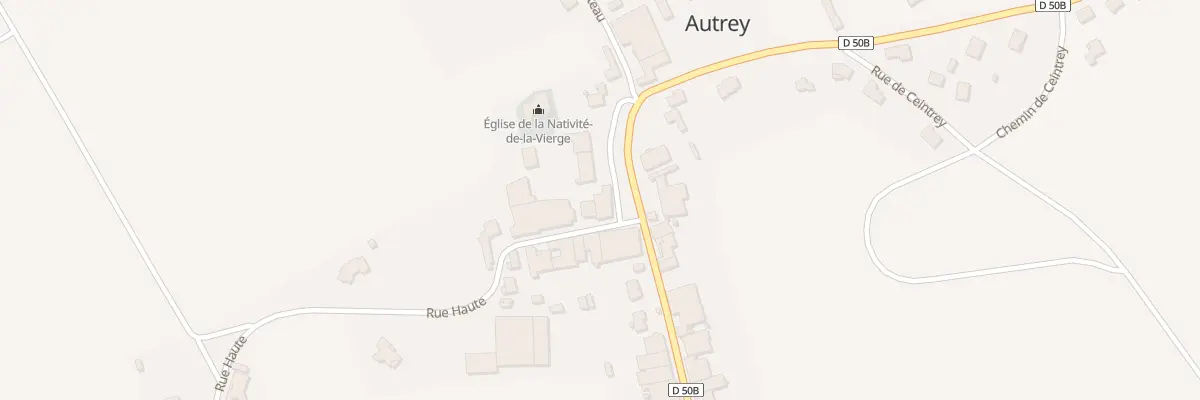 Plan du 1 Rue Haute à Autrey