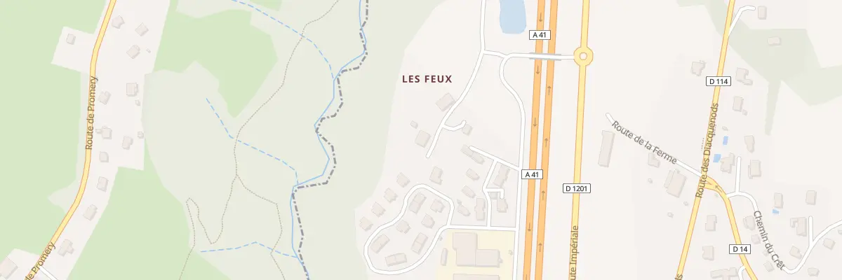 Plan du 410 Rte de la Ferme à Fillière