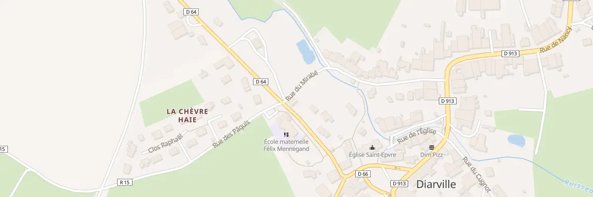 Plan du 2 Av de Fraiture à Diarville