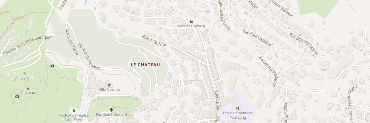 Plan du 5 Mte de Noailles à Hyères