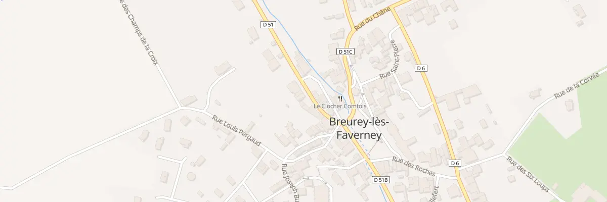 Plan du 6 Rue de la Presle à Breurey-lès-Faverney