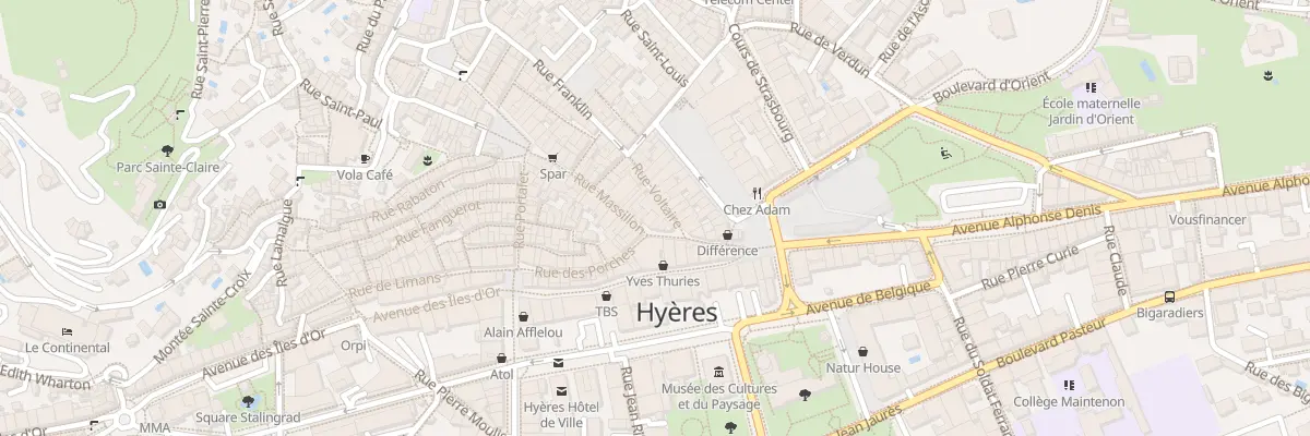 Plan du 5 Rue Voltaire à Hyères