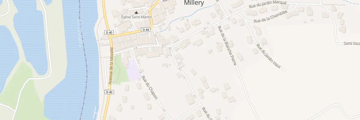 Plan du 1 Rue du Stade à Millery