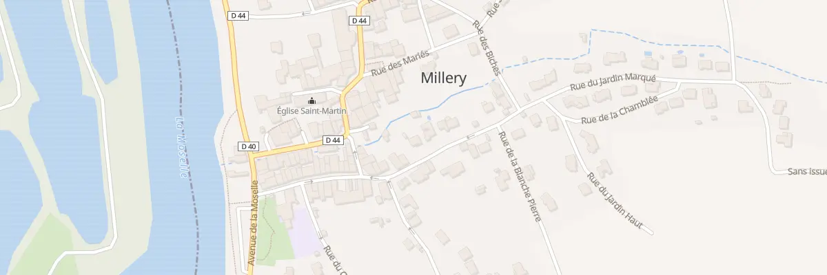 Plan du 9001 Rue des Chenevieres à Millery
