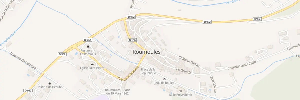 Plan du 33 Rue Grande à Roumoules