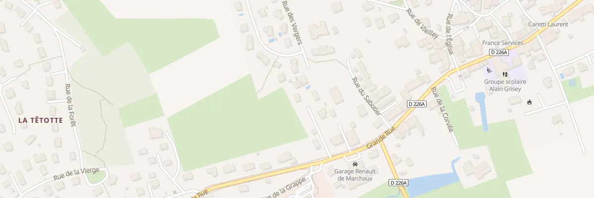 Plan du 9B Gr Grande Rue à Marchaux-Chaudefontaine