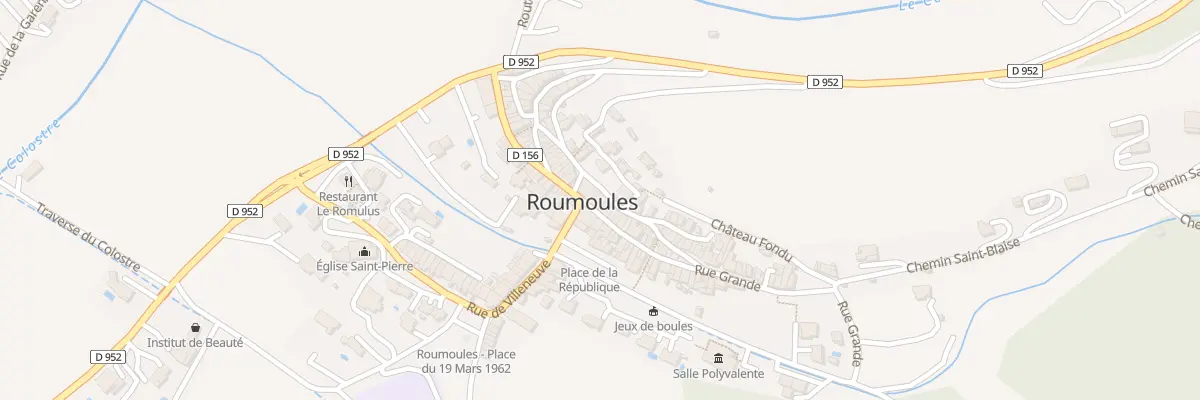 Plan du 35 Rue Grande à Roumoules