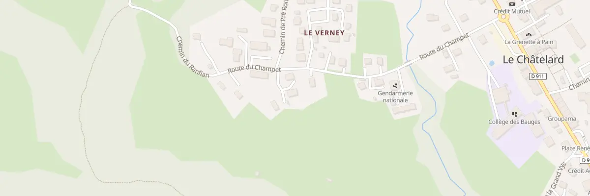 Plan du 5283 Le Champet au Châtelard