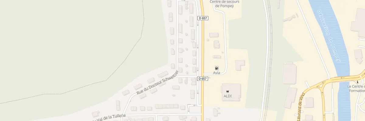 Plan du 22 Rue du Docteur Schweitzer à Pompey