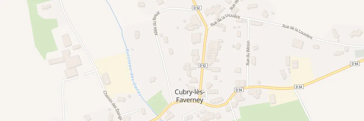 Plan du 9 Rue des Fontaines à Cubry-lès-Faverney