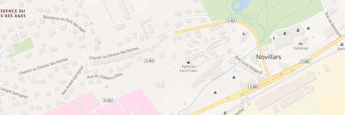 Plan du 2 All des Châtaigniers à Novillars