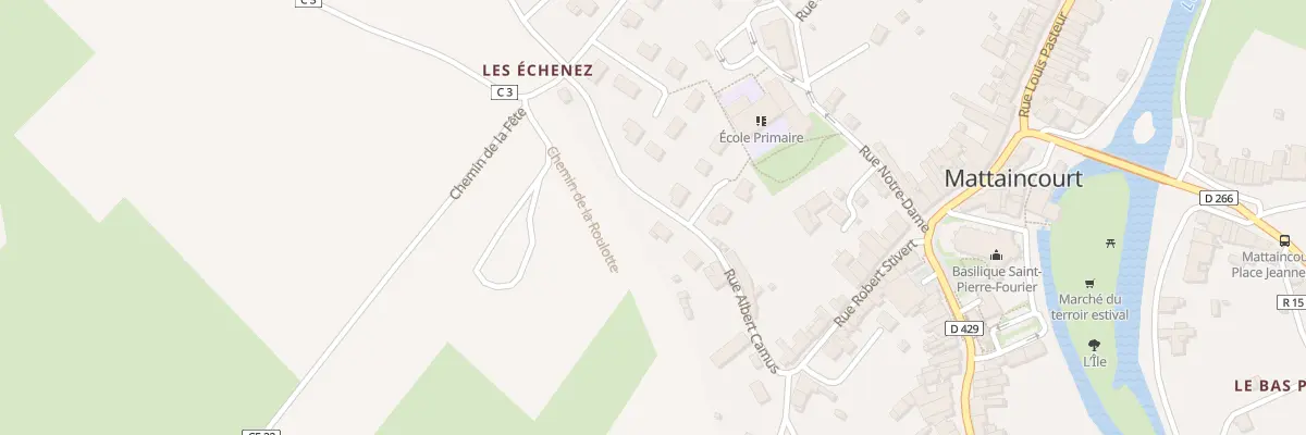 Plan du 8 Rue Albert Camus à Mattaincourt