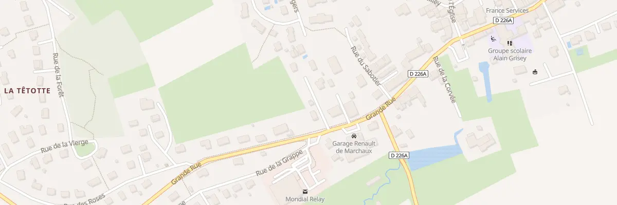 Plan du 7 Gr Grande Rue à Marchaux-Chaudefontaine