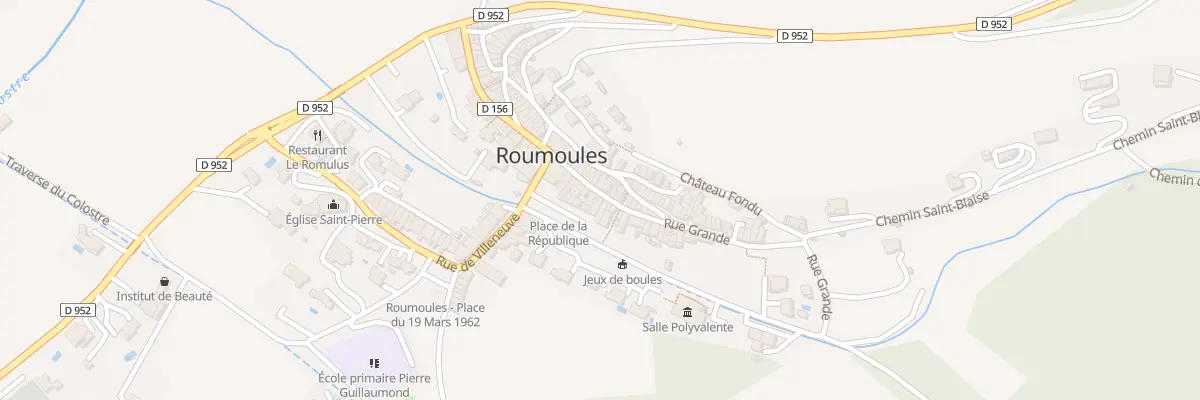 Plan du 50 Rue Grande à Roumoules