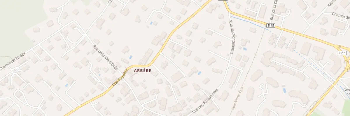 Plan du 227 Rue d’Arbère à Divonne-les-Bains