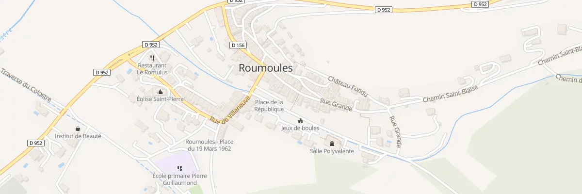 Plan du 54 Rue Grande à Roumoules