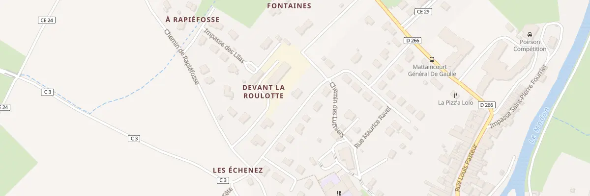 Plan du 1 Che du Sorbier à Mattaincourt