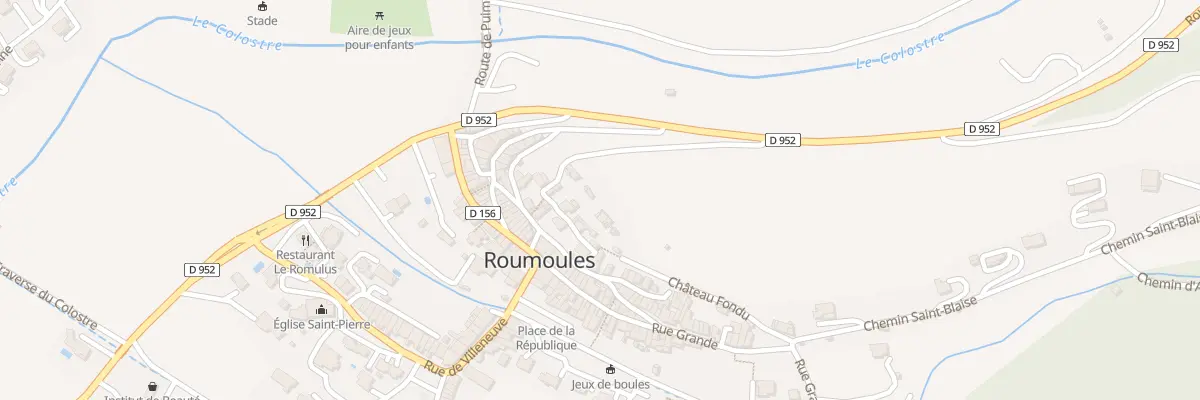 Plan du 16 Rue de Cayoni à Roumoules