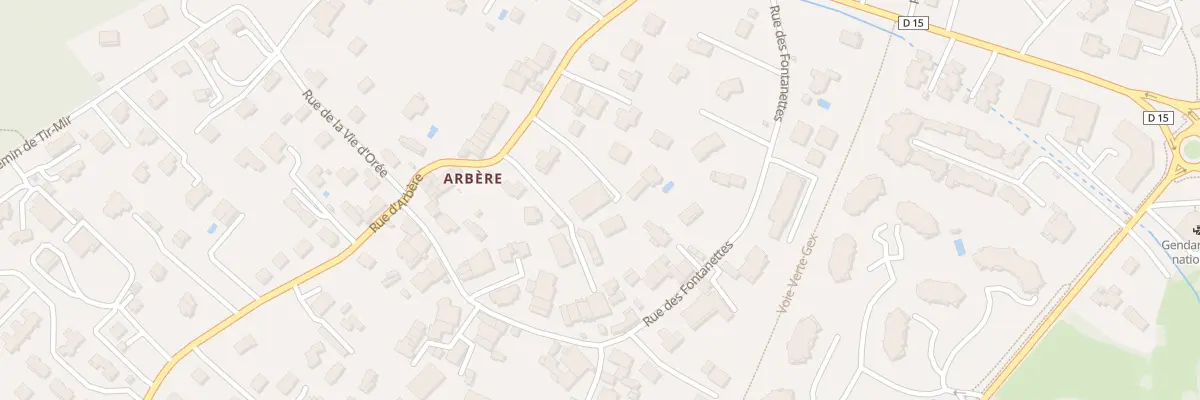 Plan du 231 Rue d’Arbère à Divonne-les-Bains