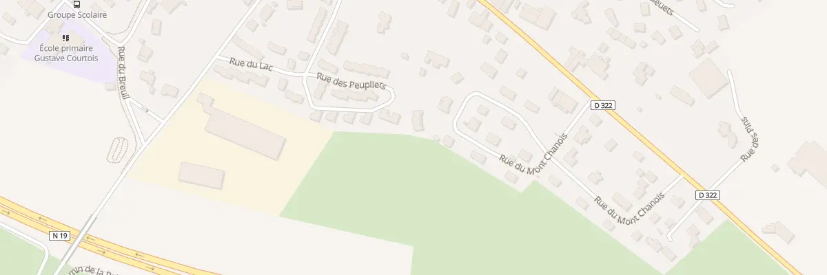 Plan du 17T Rue du Mont Chanois à Pusey
