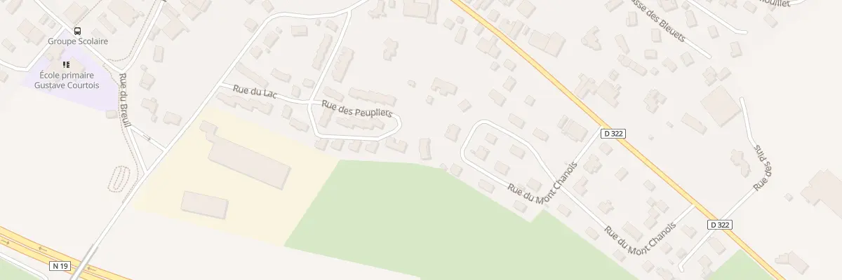 Plan du 17B Rue du Mont Chanois à Pusey