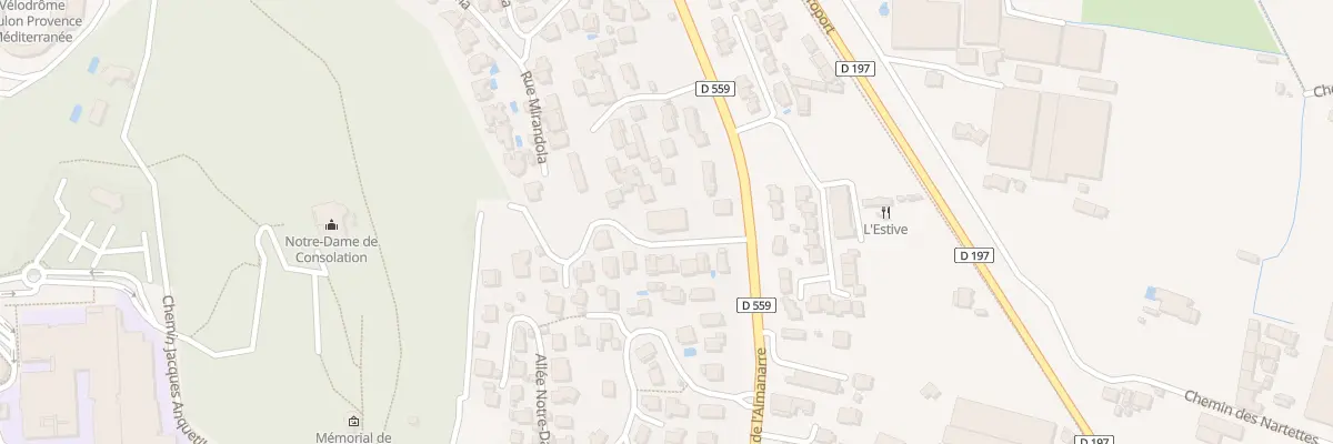 Plan du 794 Rte de l’Almanarre à Hyères