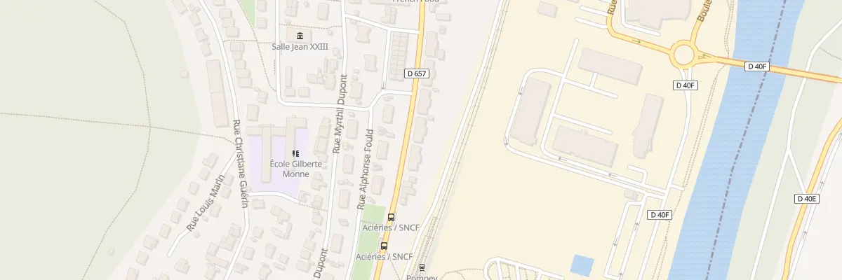 Plan du 98B Av du Gen de Gaulle à Pompey