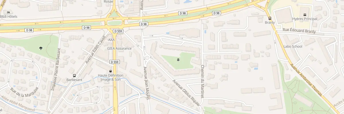 Plan du 762 Av Jean Moulin à Hyères