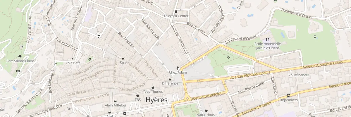 Plan du 6 Pl de la République à Hyères
