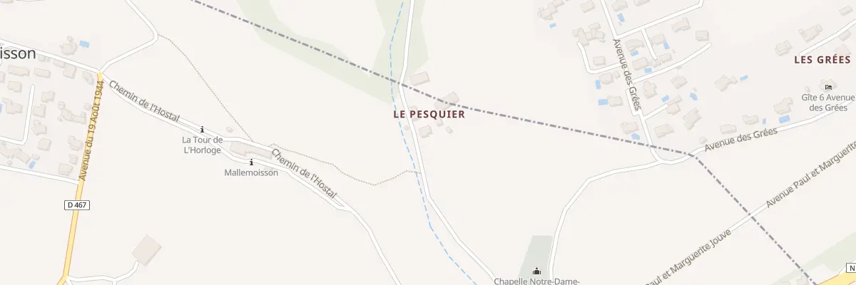 Plan du 7000 Le Pesquier à Mallemoisson