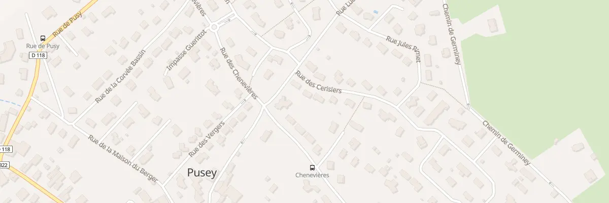 Plan du 4 Rue des Cerisiers à Pusey