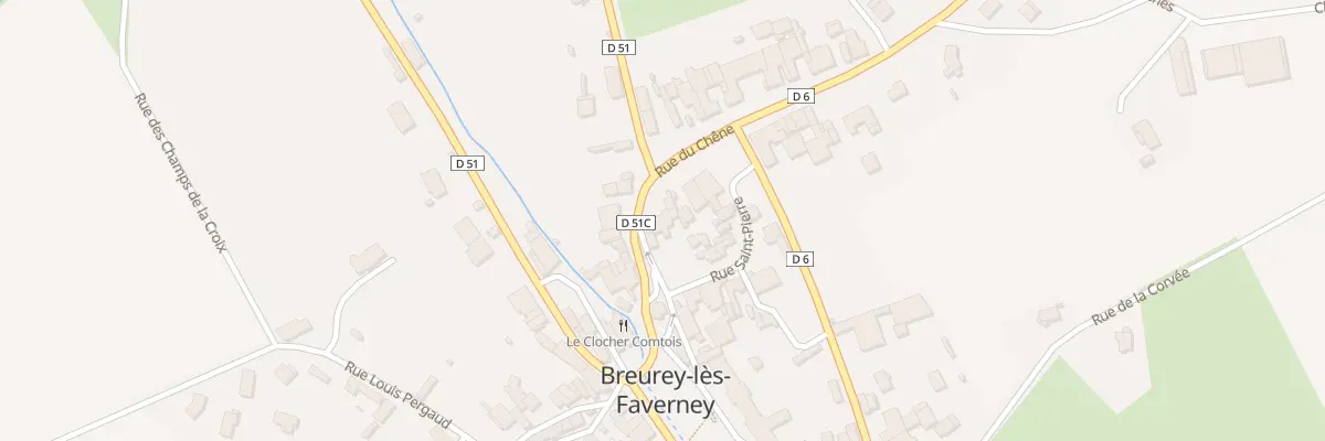 Plan du 1 Rue de la Fontaine à Breurey-lès-Faverney