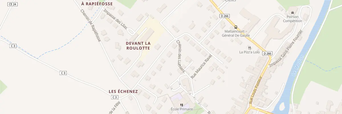 Plan du 4 Che du Sorbier à Mattaincourt