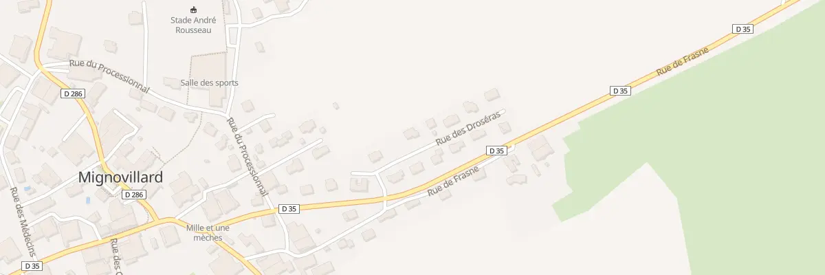 Plan du 7 Rue des Droséras à Mignovillard