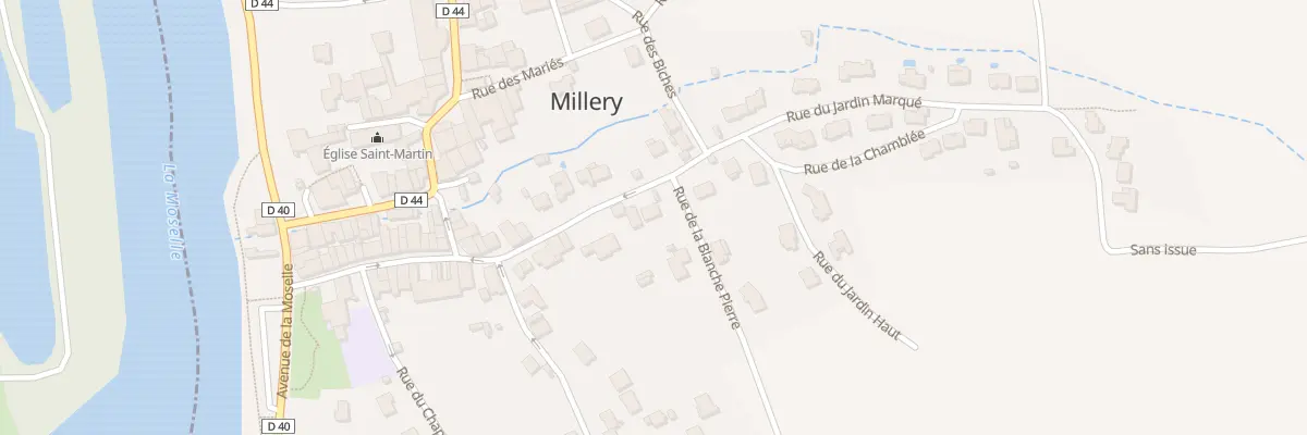 Plan du 28 Rue des Chenevieres à Millery