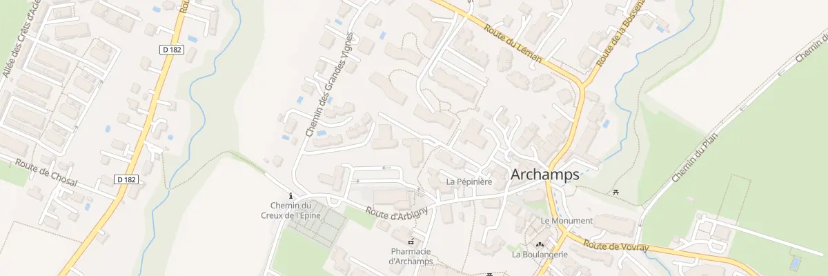 Plan du 37 All de la Pépinière à Archamps