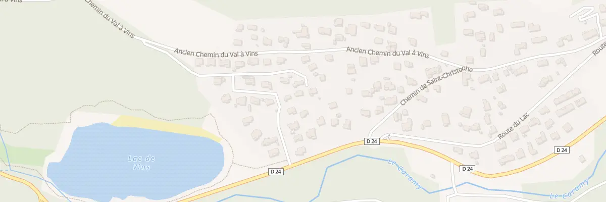 Plan du 9000 Les Beaux Quartiers à Vins-sur-Caramy