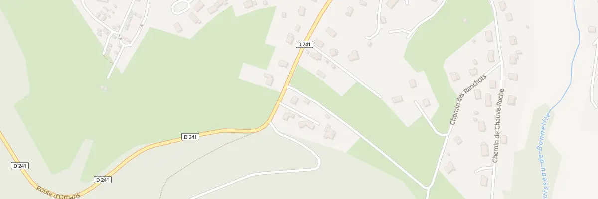 Plan du 19O Rte de Chassagne à Ornans