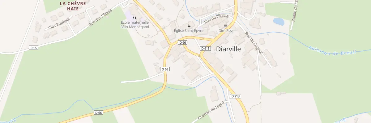 Plan du 6 Pl du Docteur Raymond Midon à Diarville