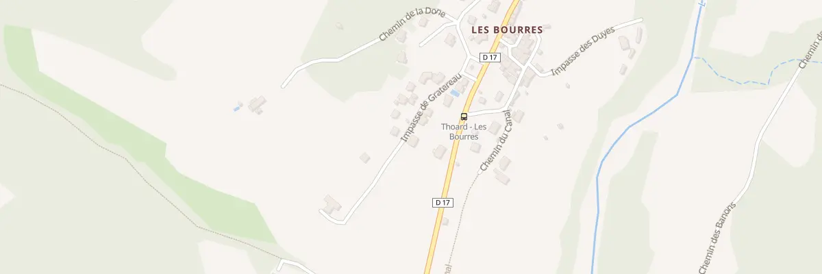 Plan du 7031 Les Bourres à Thoard