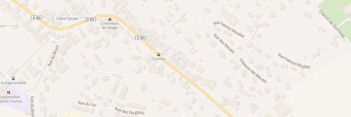 Plan du 2 Rue des Bleuets à Pusey