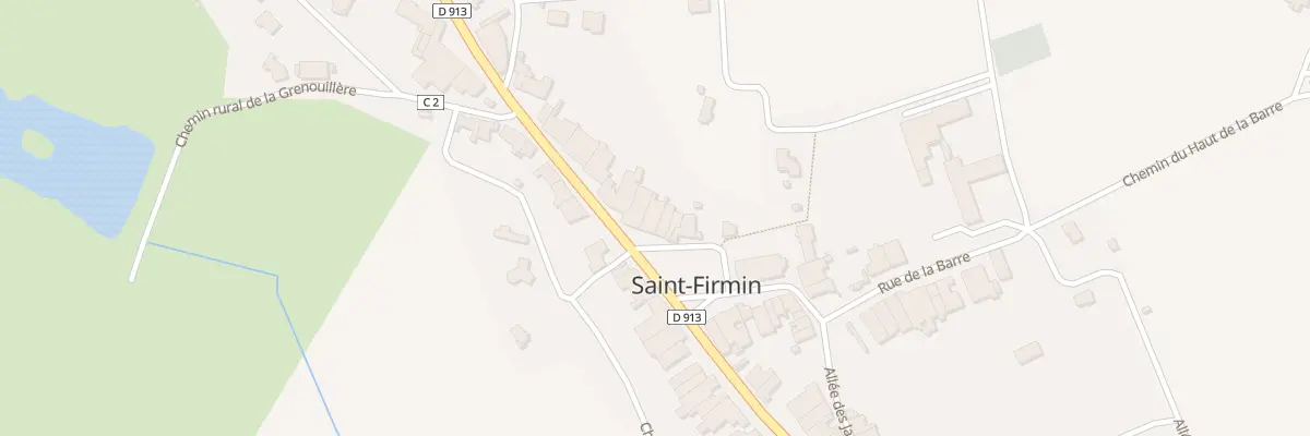 Plan du 1 Pl de l’Eglise à Saint-Firmin