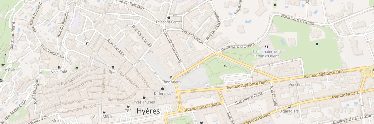 Plan du 4 Crs Strasbourg à Hyères